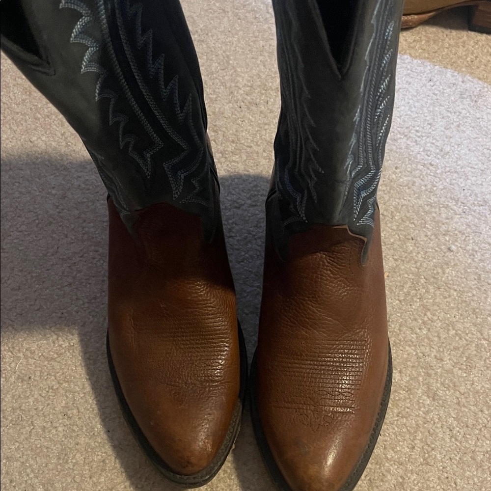 Brown Leather Cowboy Boots